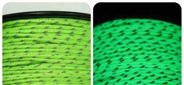 (image for) ReflectiveNeonGreenBlacklightMicroParacord